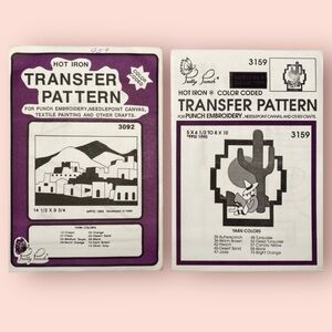 3/$10 Pretty Punch Transfer Patterns Native American for Embroidery (phlox)